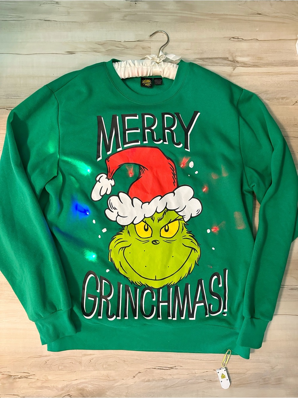 Green Grinch Graphic Holiday Sweatshirt